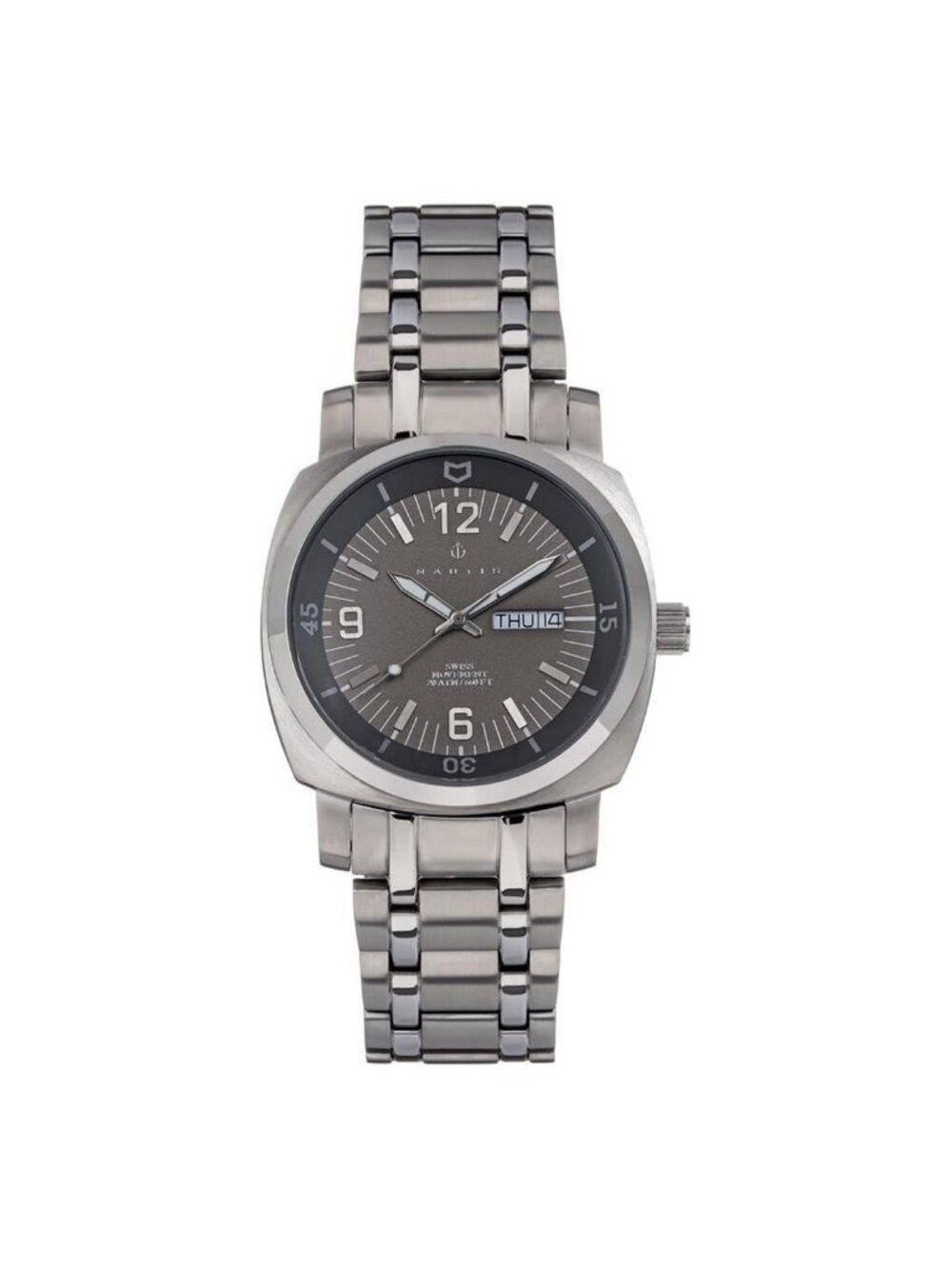 NWT Nautis Stealth Quartz Grey Dial Men's Watch